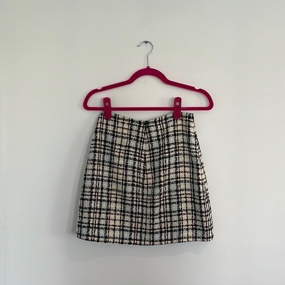 Reformation Nicky Skirt in sky tweed 4 - Picture 5 of 5